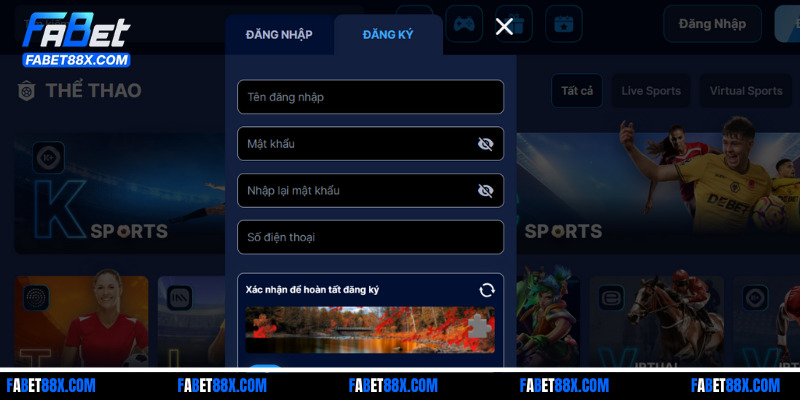 Các bước đăng ký Fabet đơn giản giúp newbie dễ thao tác