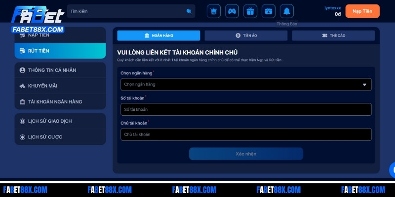 Cần đảm bảo đã hoàn tất các điều kiện để rút tiền từ hệ thống