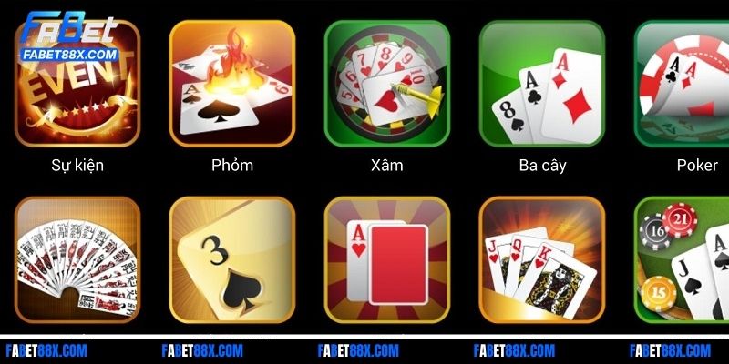 Giới thiệu nét nổi bật về sảnh game bài Fabet