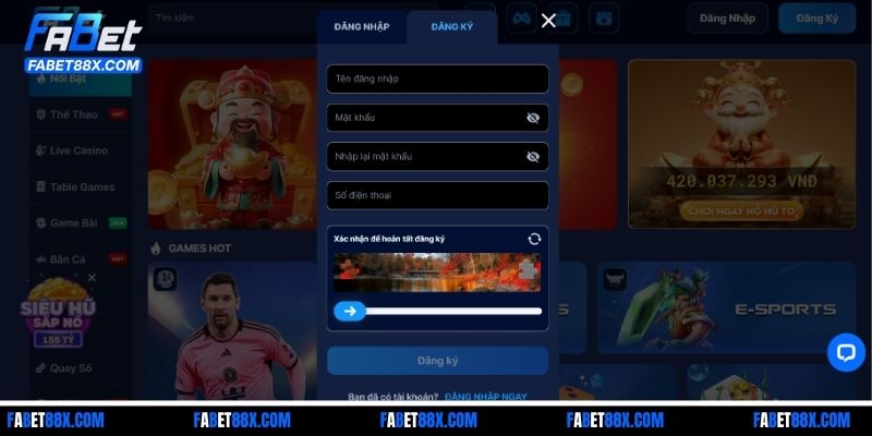 Tìm hiểu rõ nguyên nhân đăng ký FABET bị lỗi cho tân binh